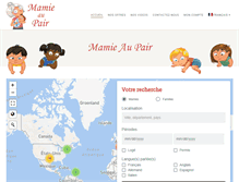 Tablet Screenshot of mamieaupair.fr